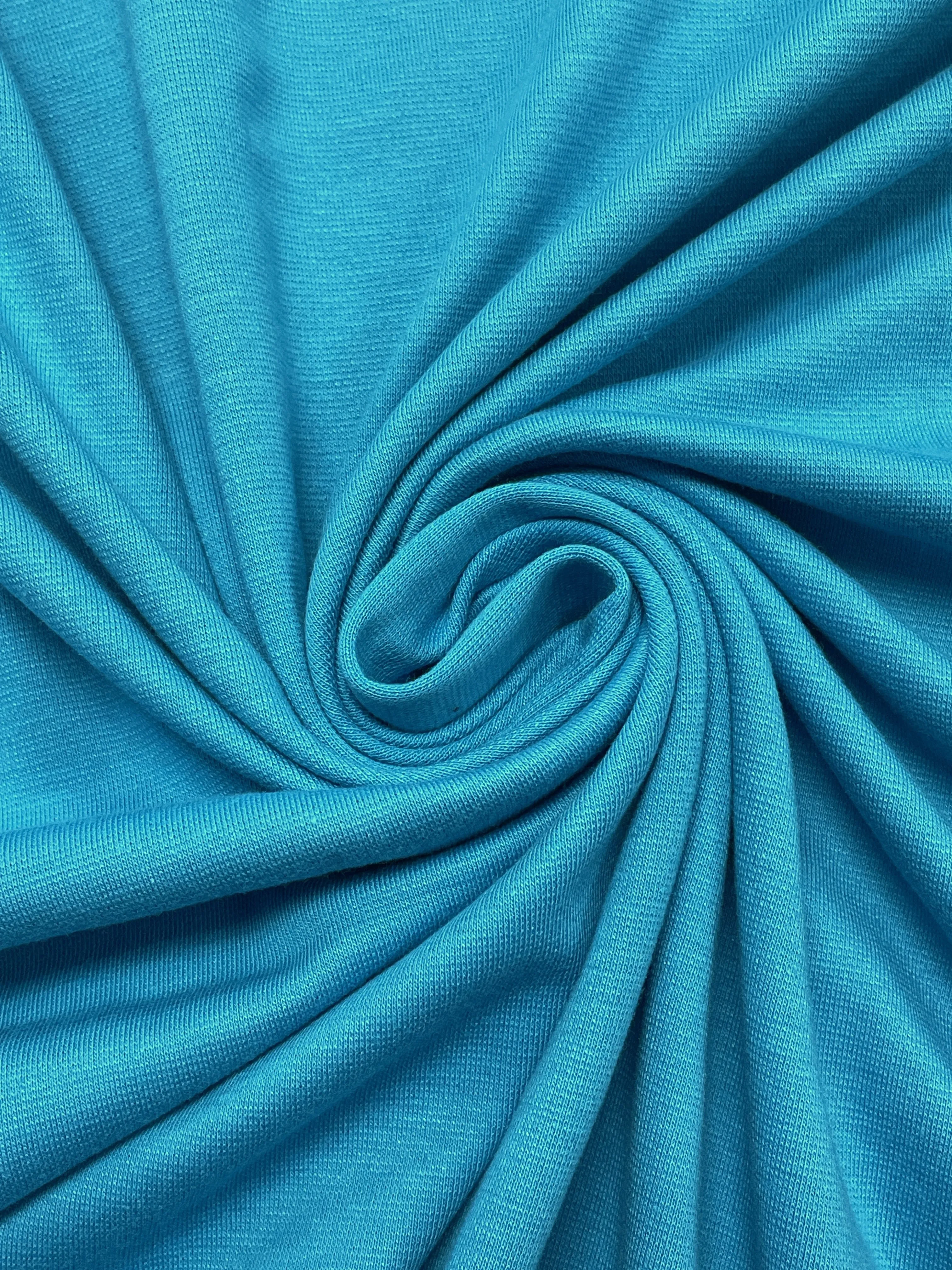 1 1/2 YD Cotton Blend Knit Vintage - Turquoise