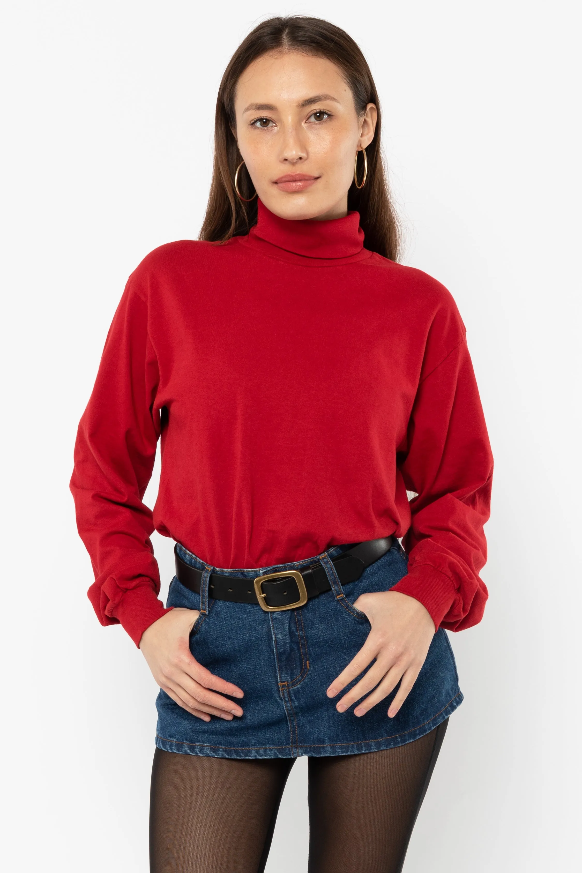 1811GD Unisex - Long Sleeve Garment Dye Turtleneck