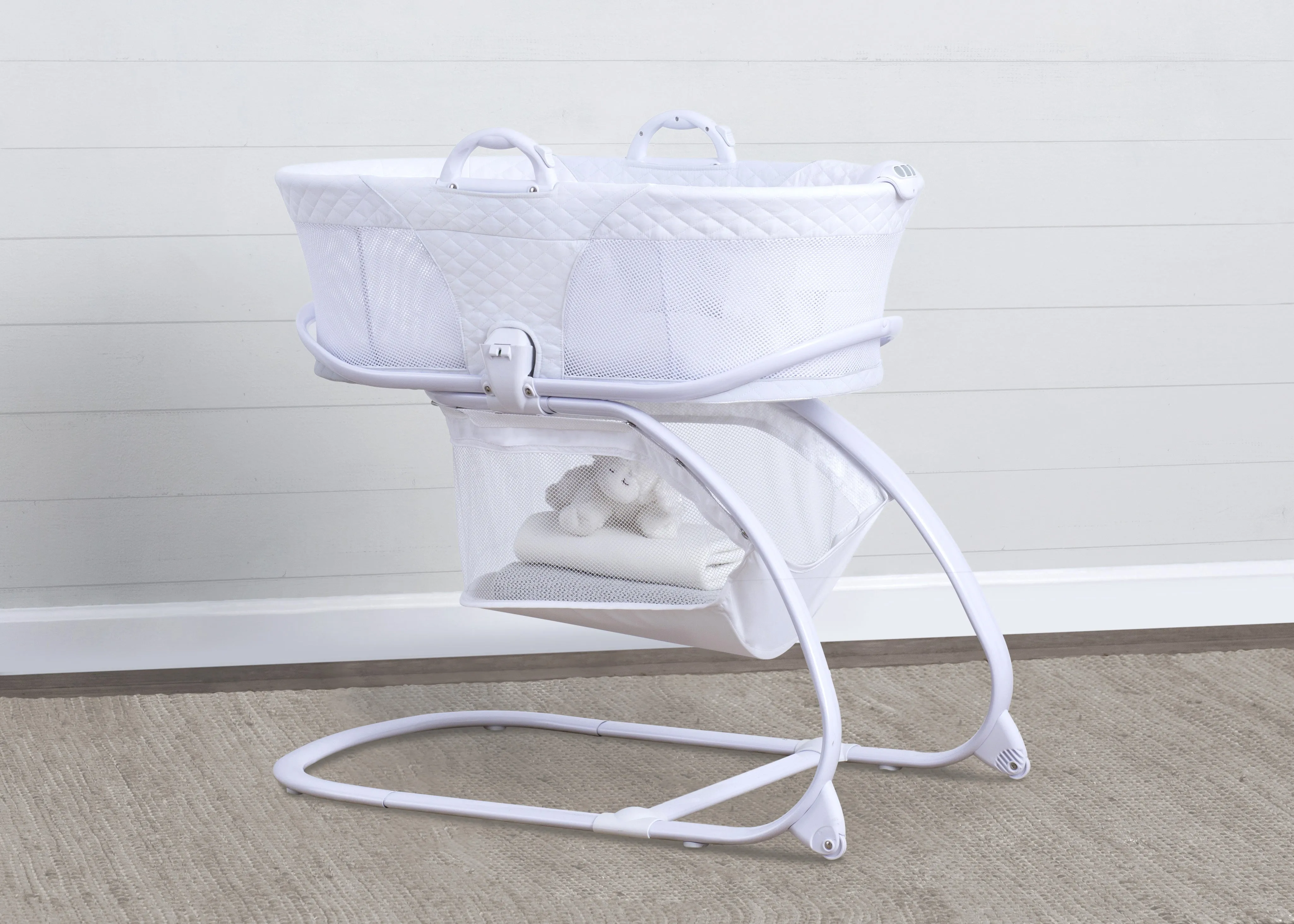 2-in-1 Moses Basket Bedside Bassinet Sleeper