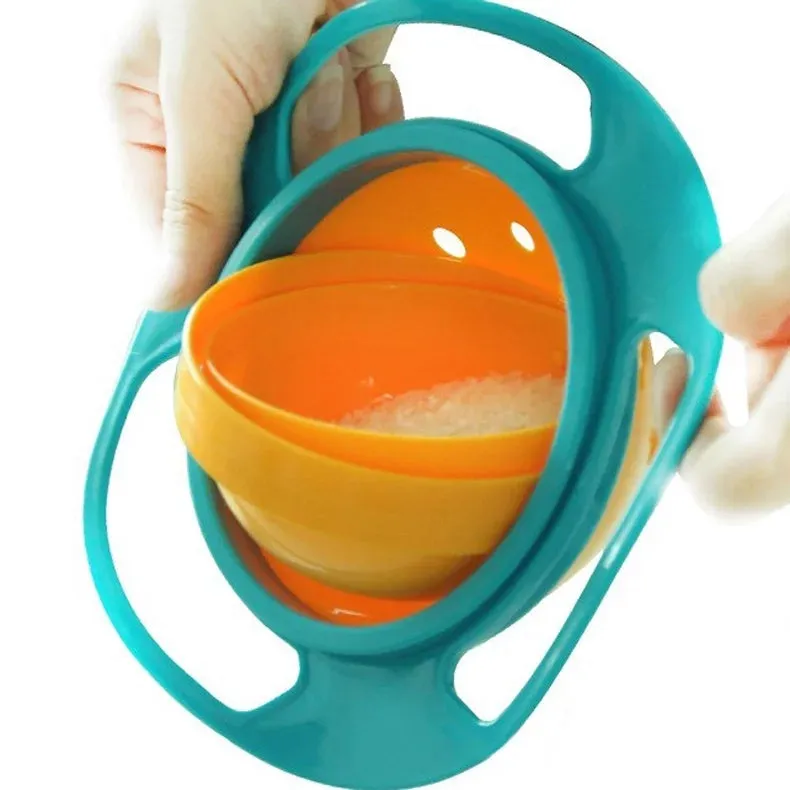 360° Rotatable Baby Feeding Universal Gyro Bowl