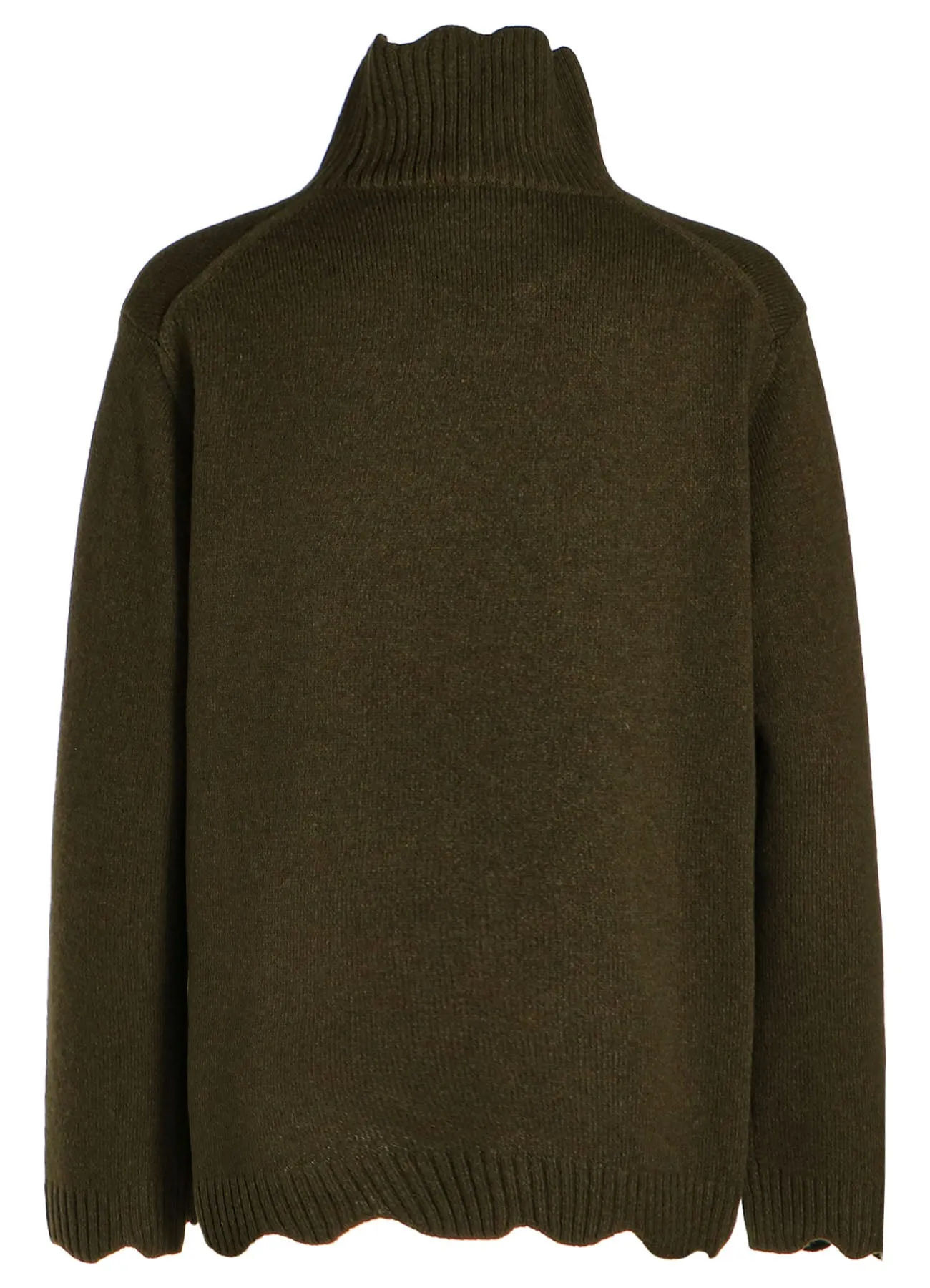 7G RIB TURTLE NECK KNIT