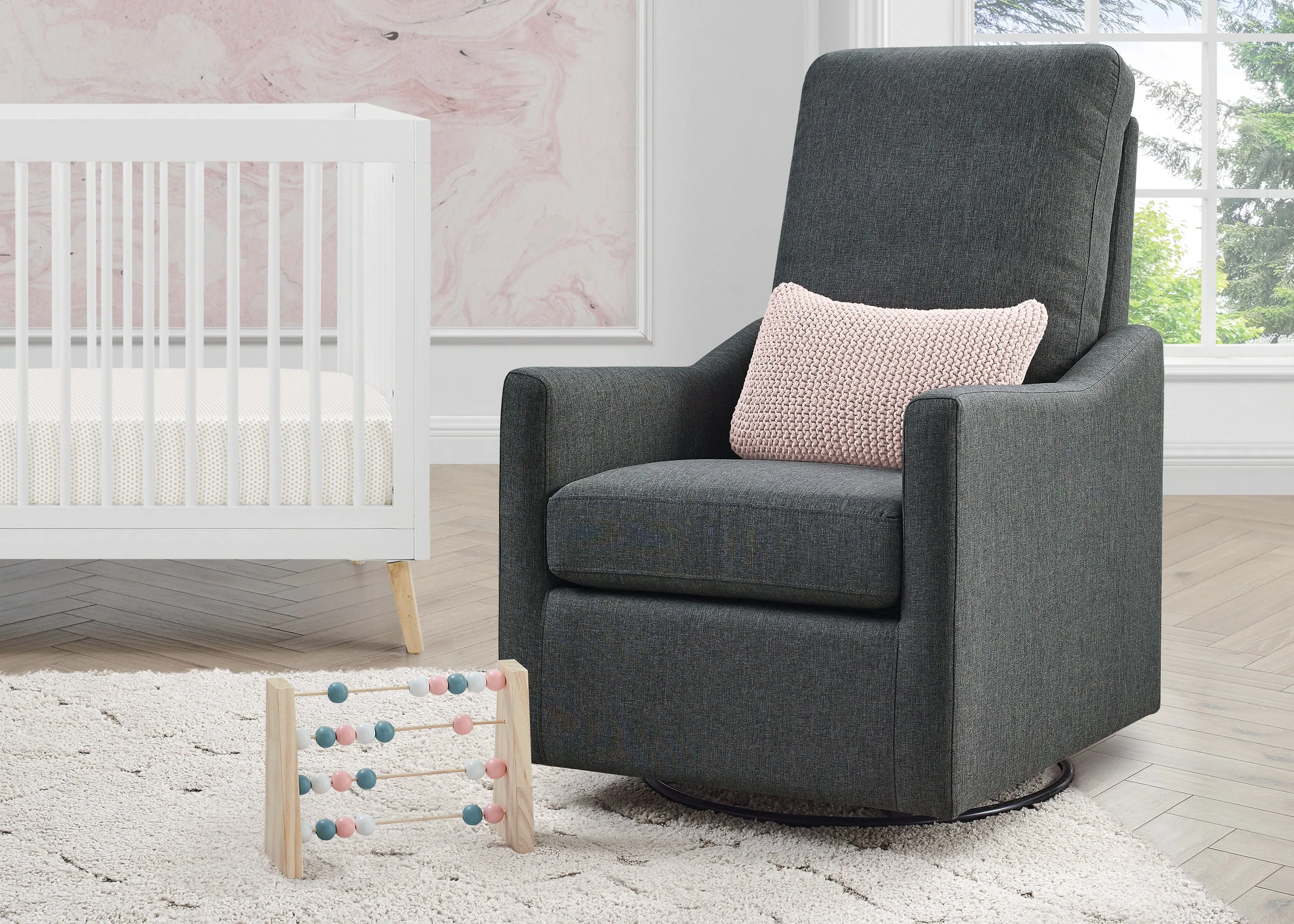 Adley Nursery Glider Swivel Rocker Chair