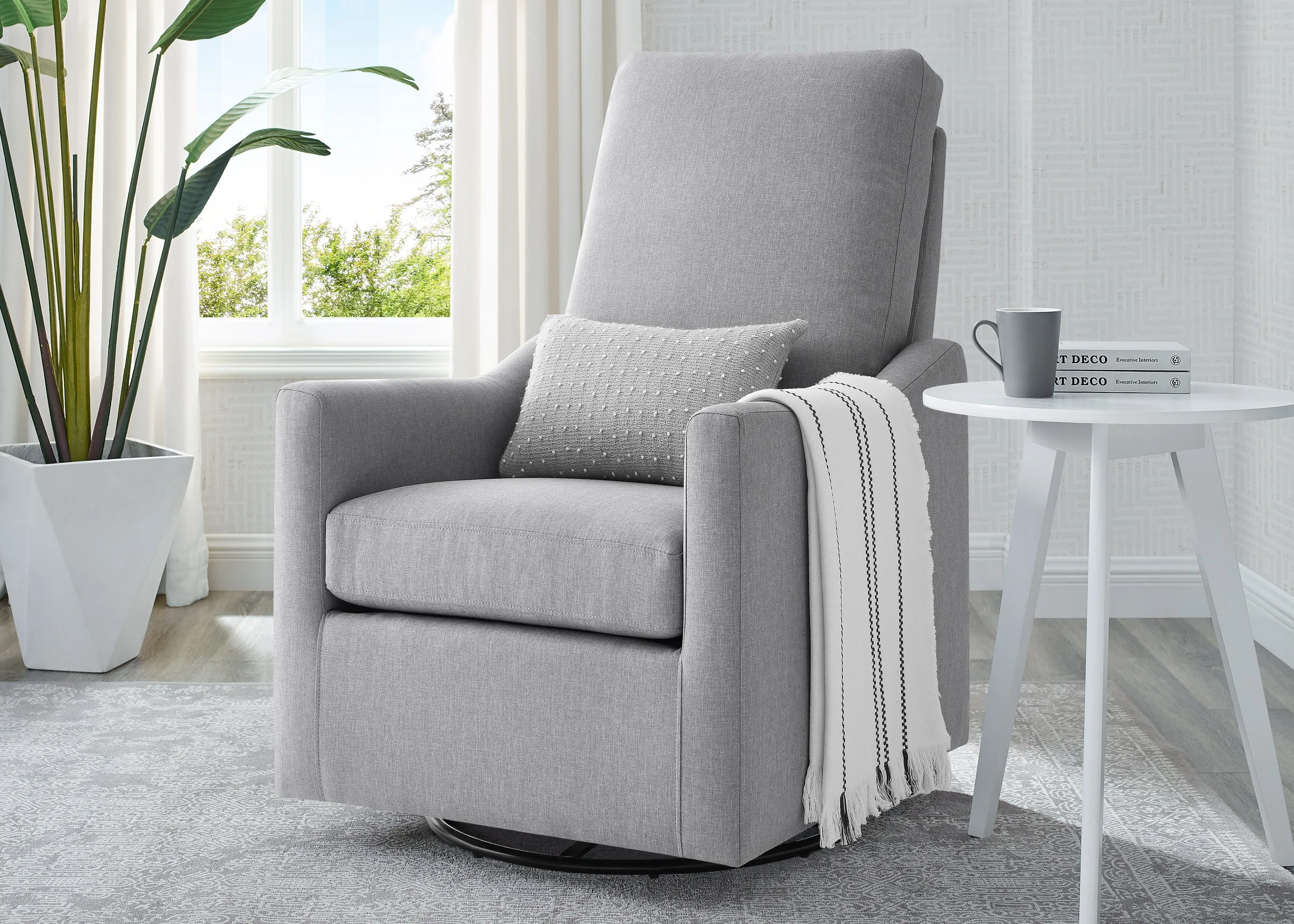 Adley Nursery Glider Swivel Rocker Chair