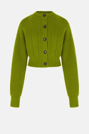 Albert Knit In Green Cashfeel