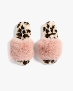 Alexa Slippers, S/M | Tan / Mauve