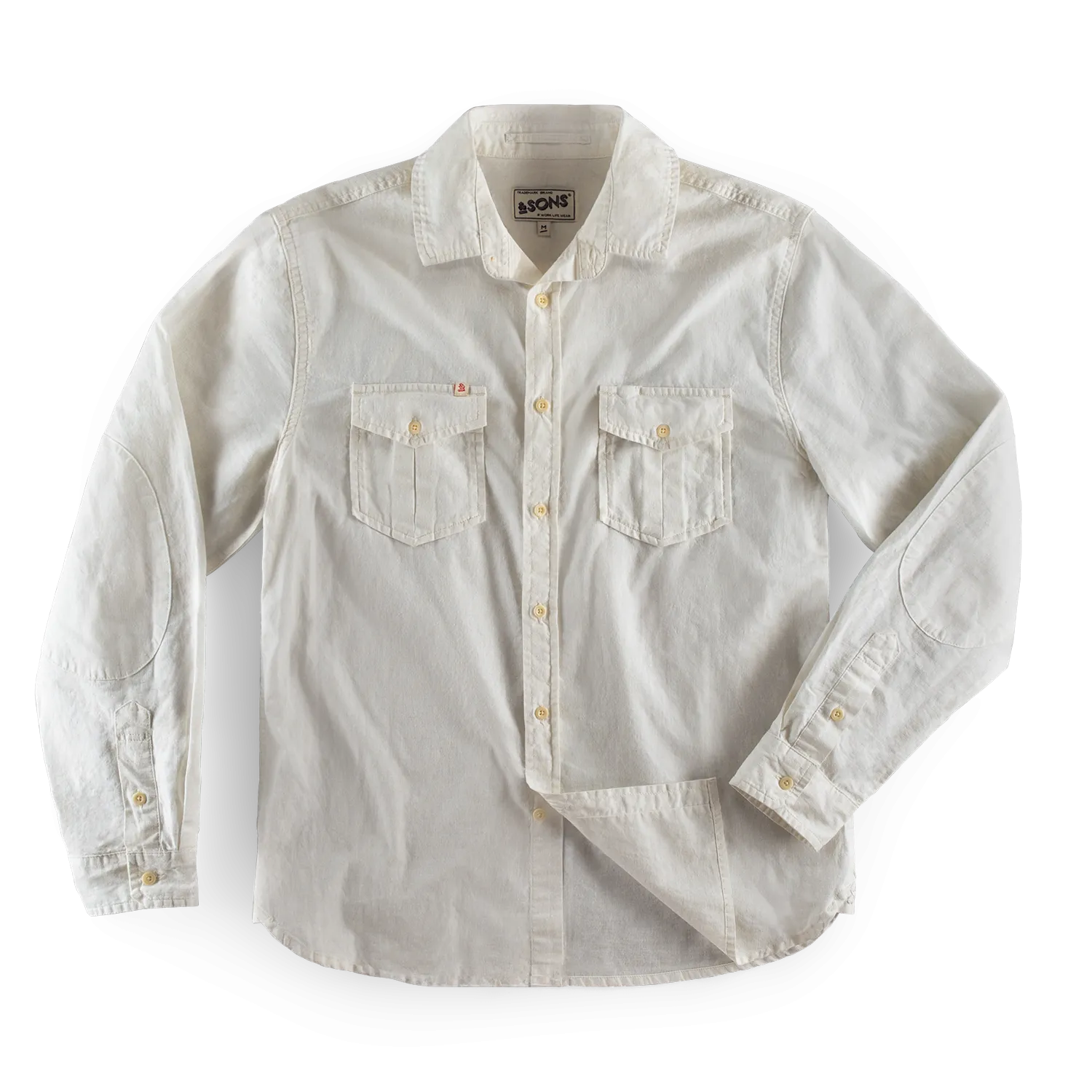 &SONS Coast Long Sleeve Shirt Off-White