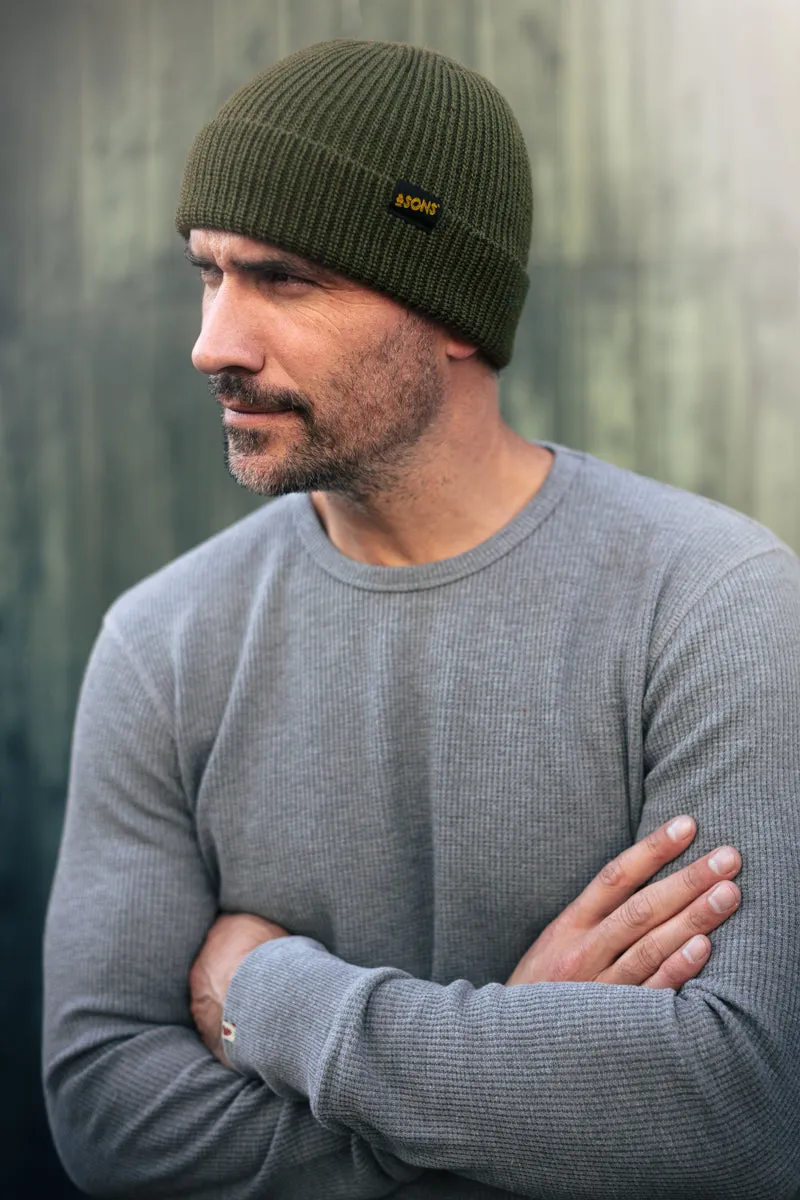 &SONS New Watchcap Beanie Green