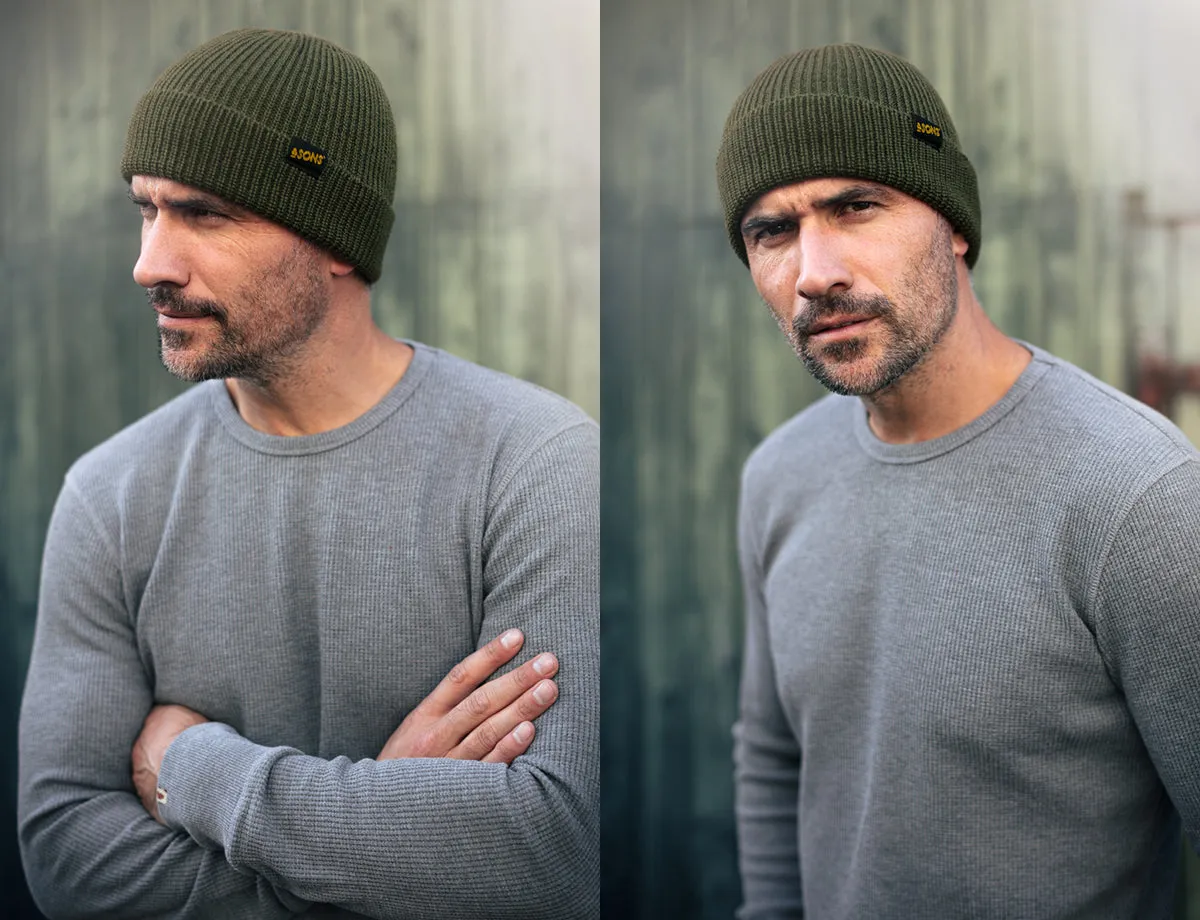 &SONS New Watchcap Beanie Green