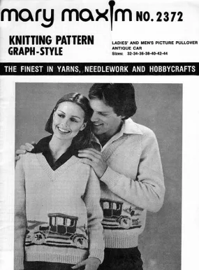 Antique Car Pullover Pattern