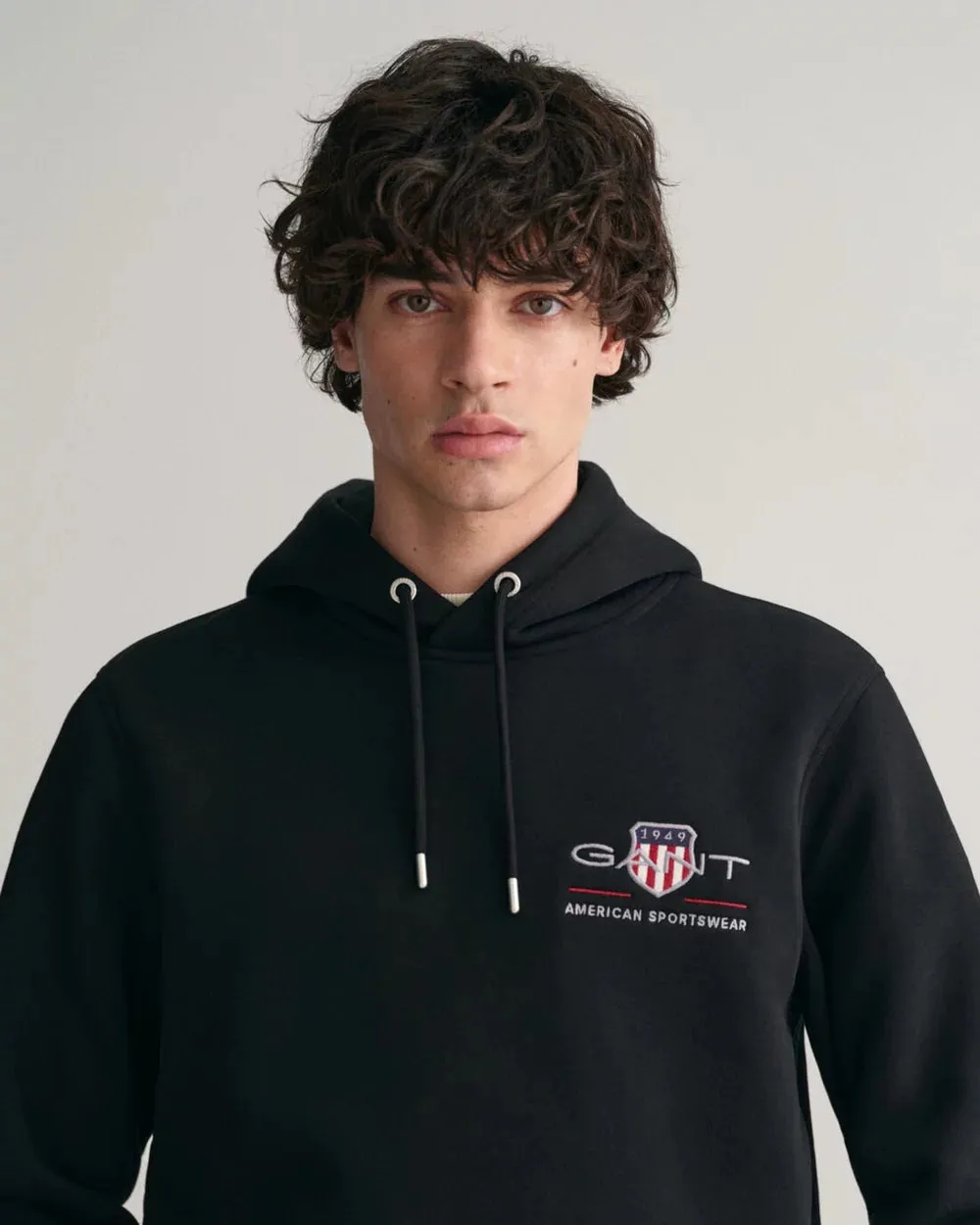 Archive Shield Hoodie - Black