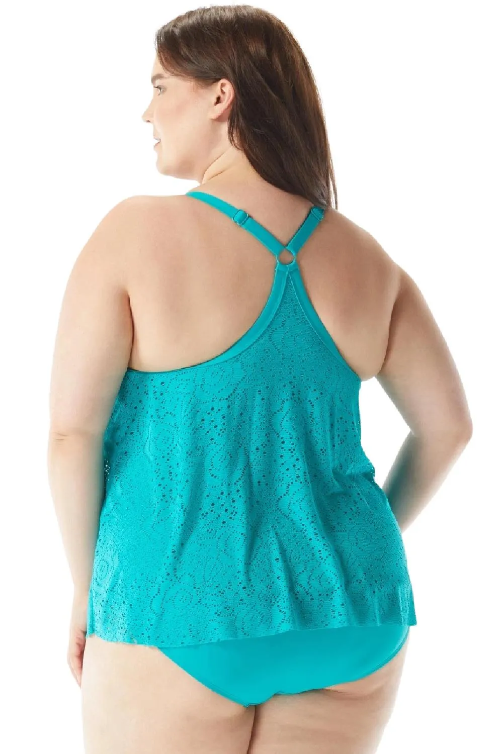 Beach House Women Kerry Underwired Plus Tankini, Aloha Jade (HW65355)