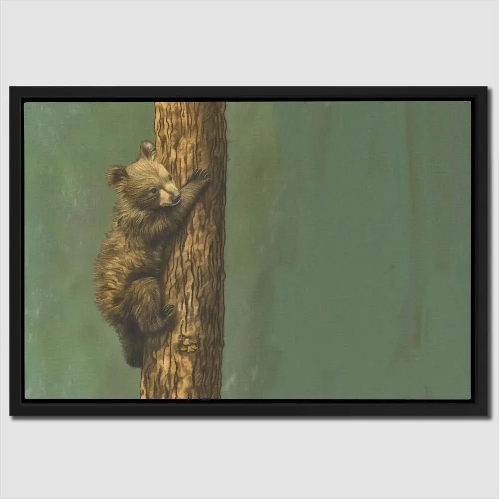 Bear Cub Climbing