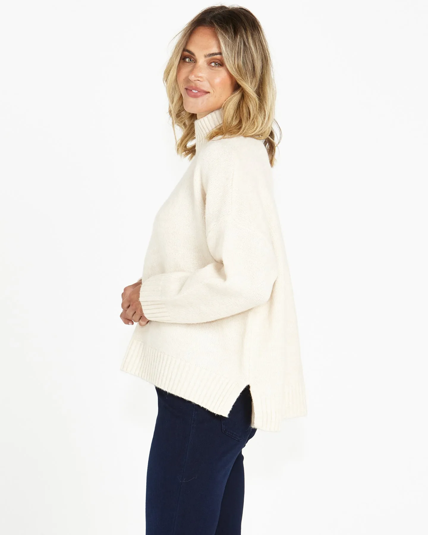 Betty Basics Luna Knit Jumper Cloud