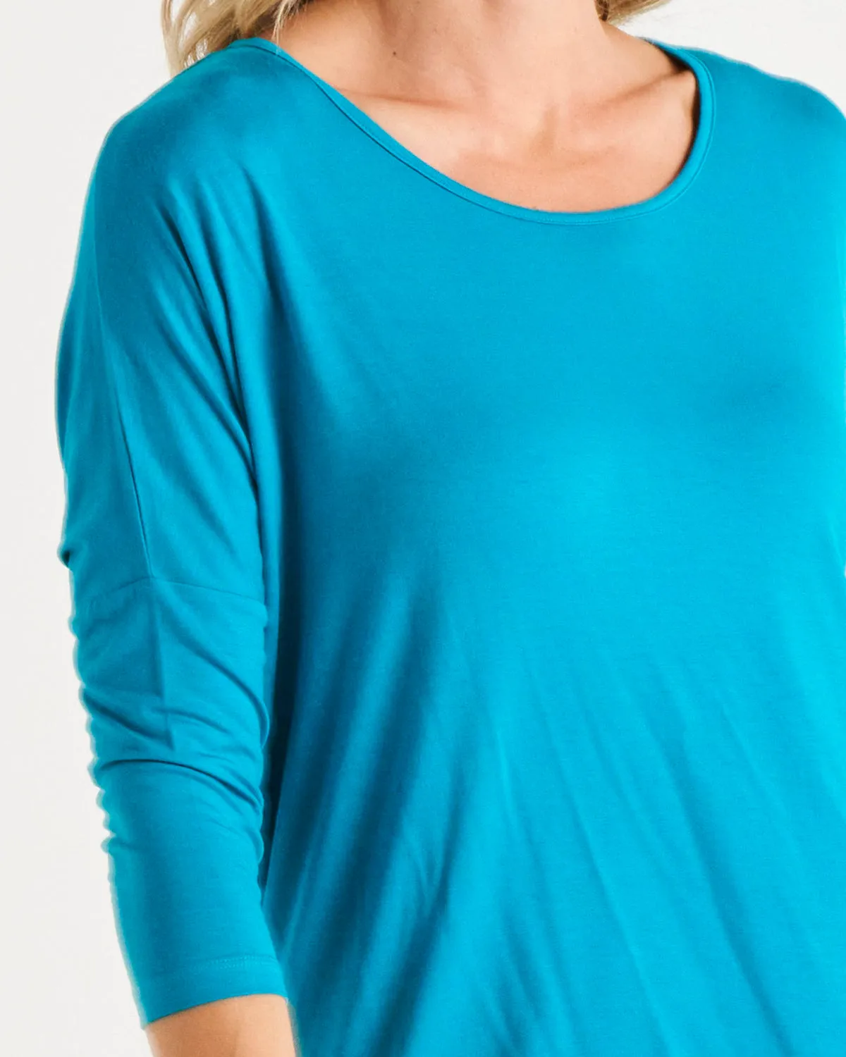 Betty Basics Milan 3/4 Sleeve Top Lagoon