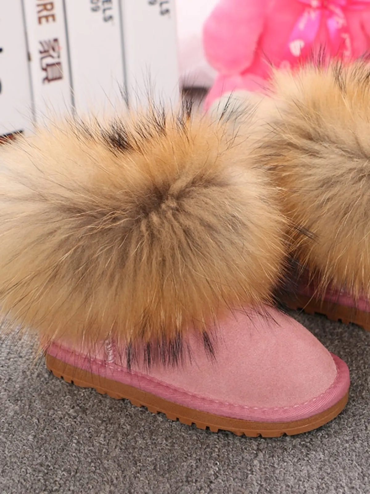 Big Faux Fur Winter Boots by Liv and Mia