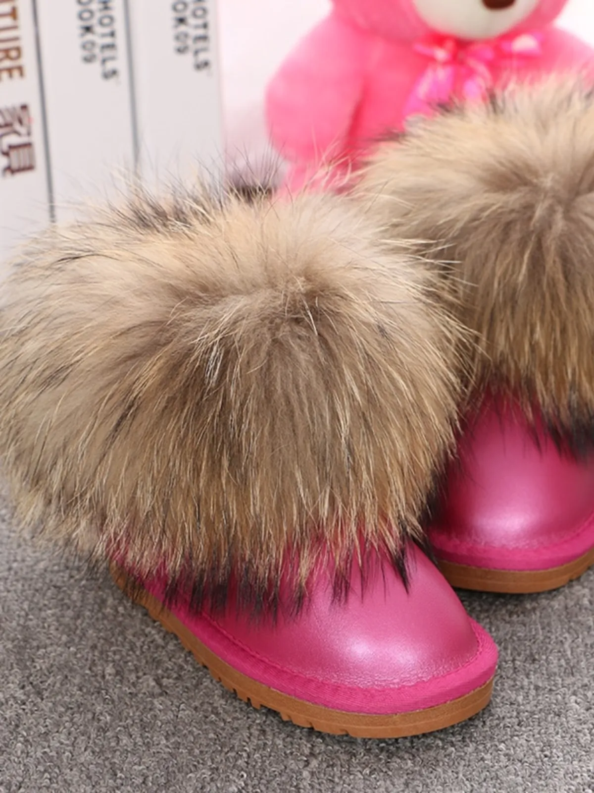 Big Faux Fur Winter Boots by Liv and Mia