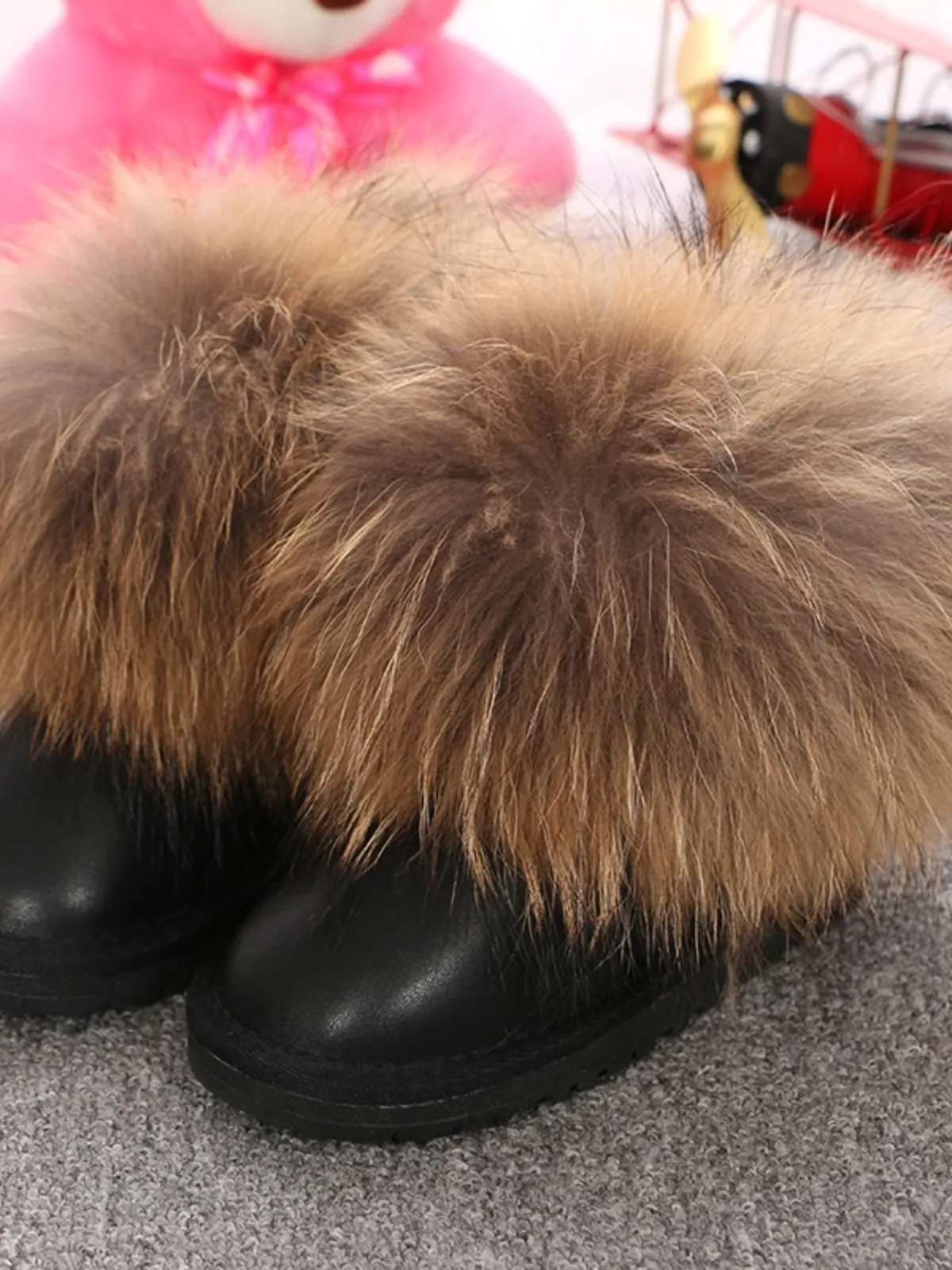 Big Faux Fur Winter Boots by Liv and Mia