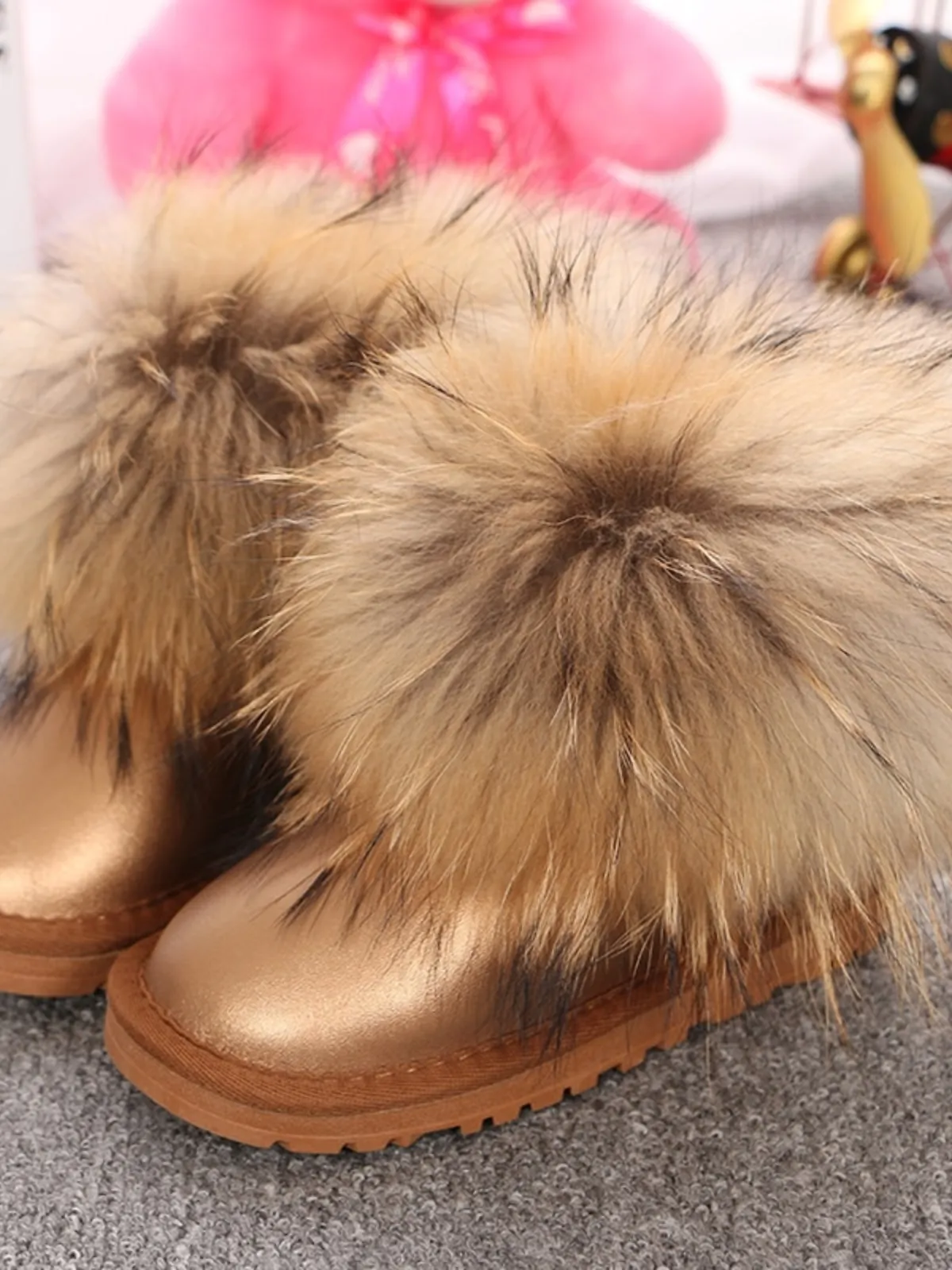 Big Faux Fur Winter Boots by Liv and Mia