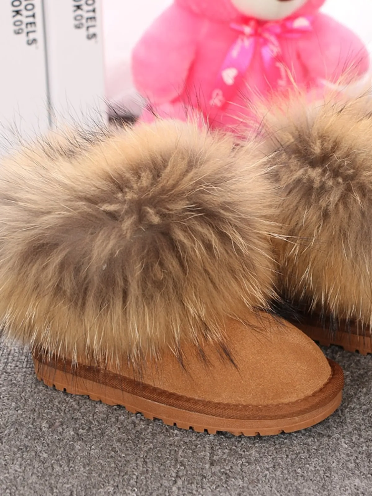 Big Faux Fur Winter Boots by Liv and Mia