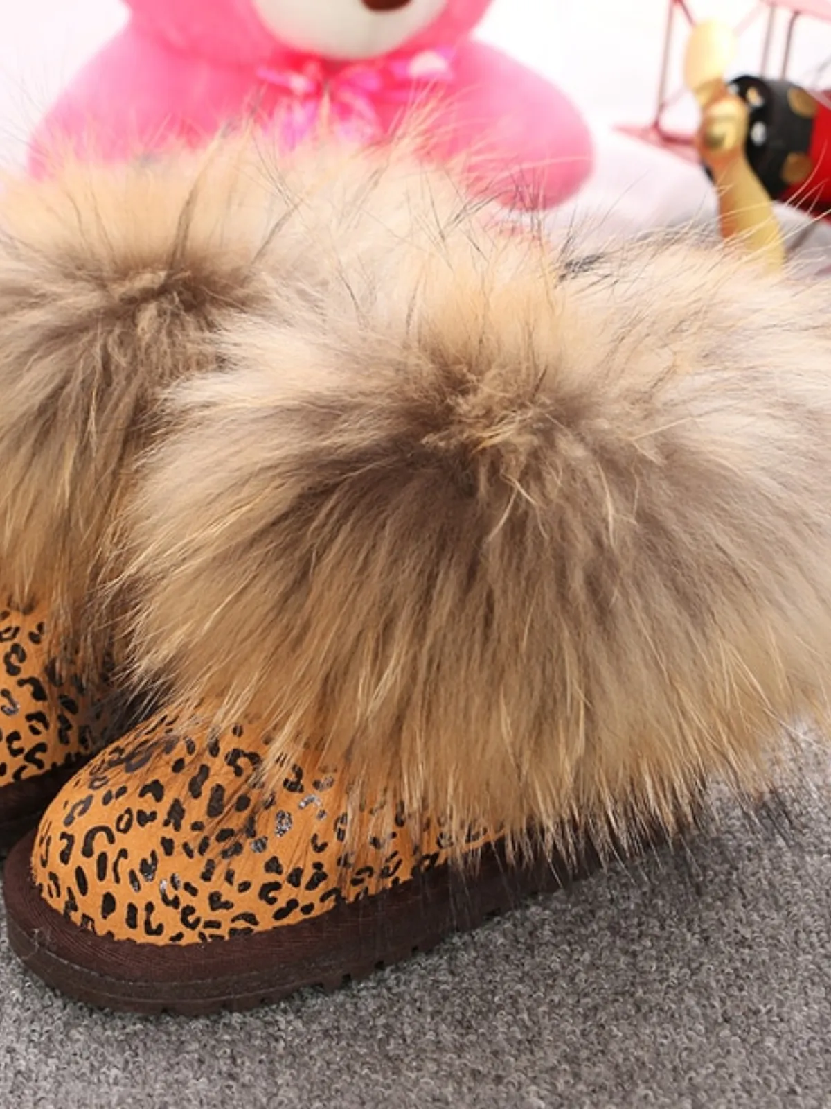 Big Faux Fur Winter Boots by Liv and Mia