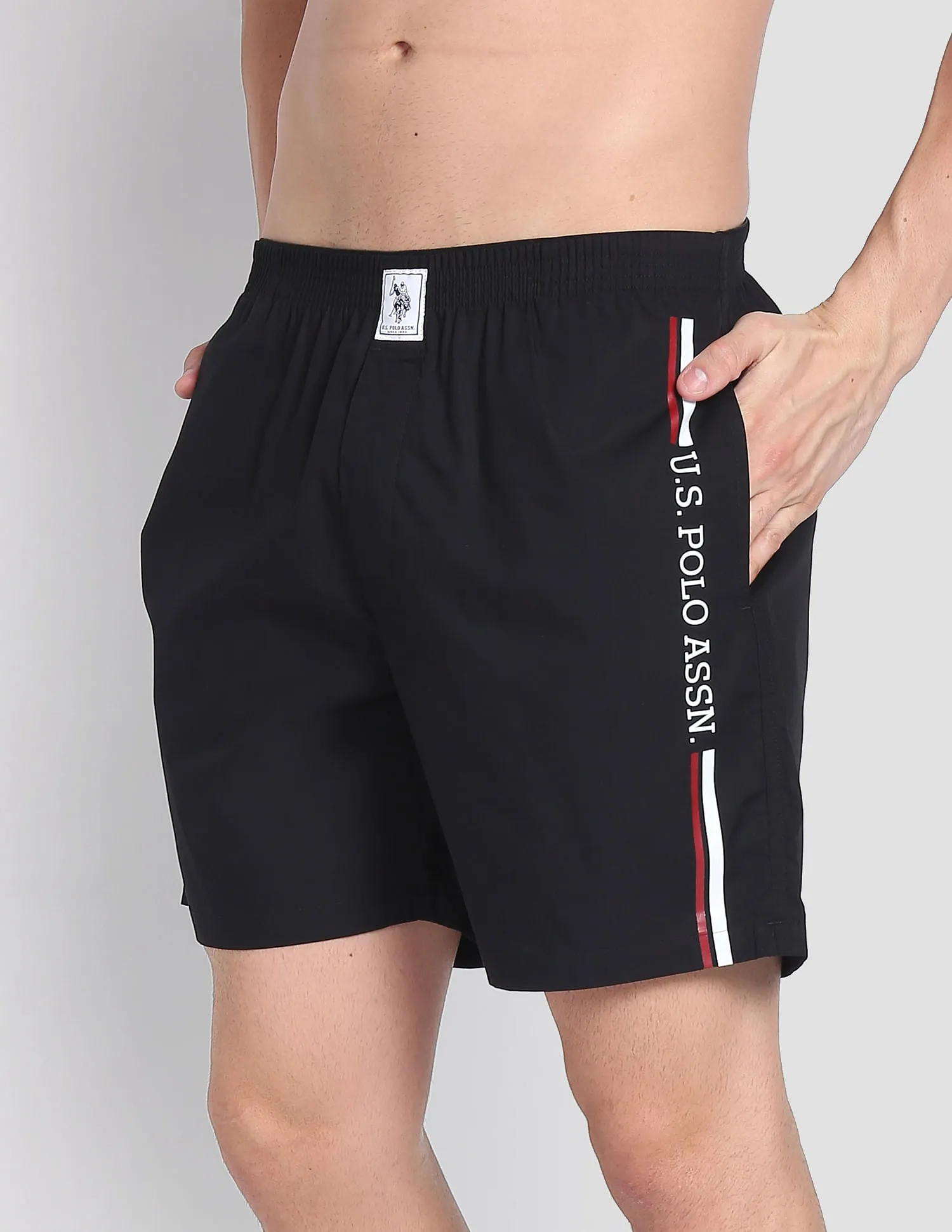 Brand Stripe Dual Pocket IYAX Boxers - Pack Of 1