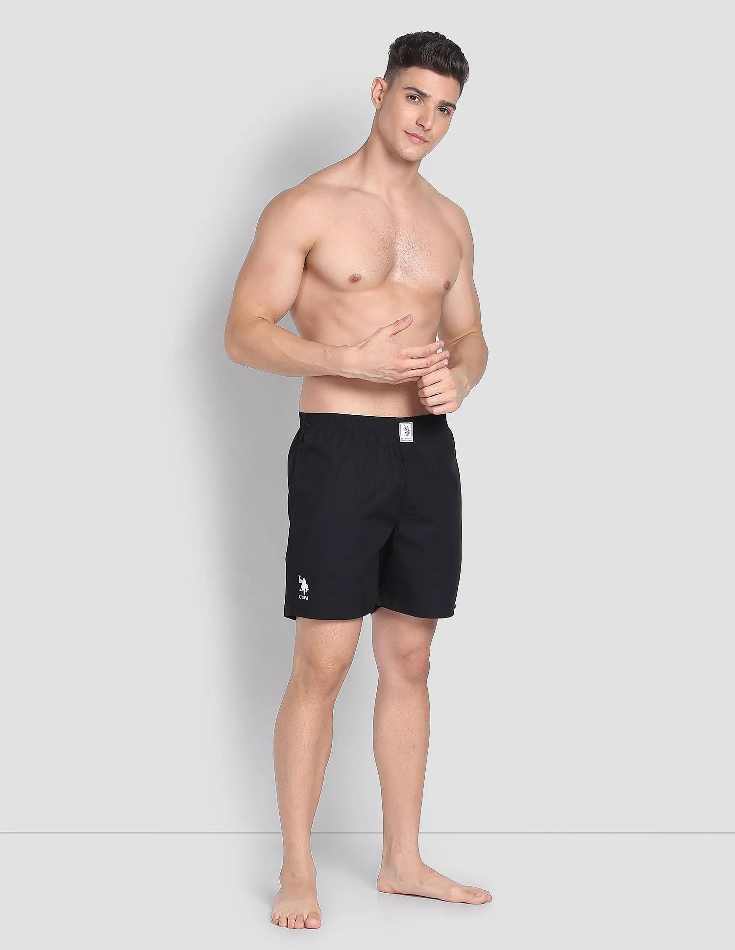 Brand Stripe Dual Pocket IYAX Boxers - Pack Of 1