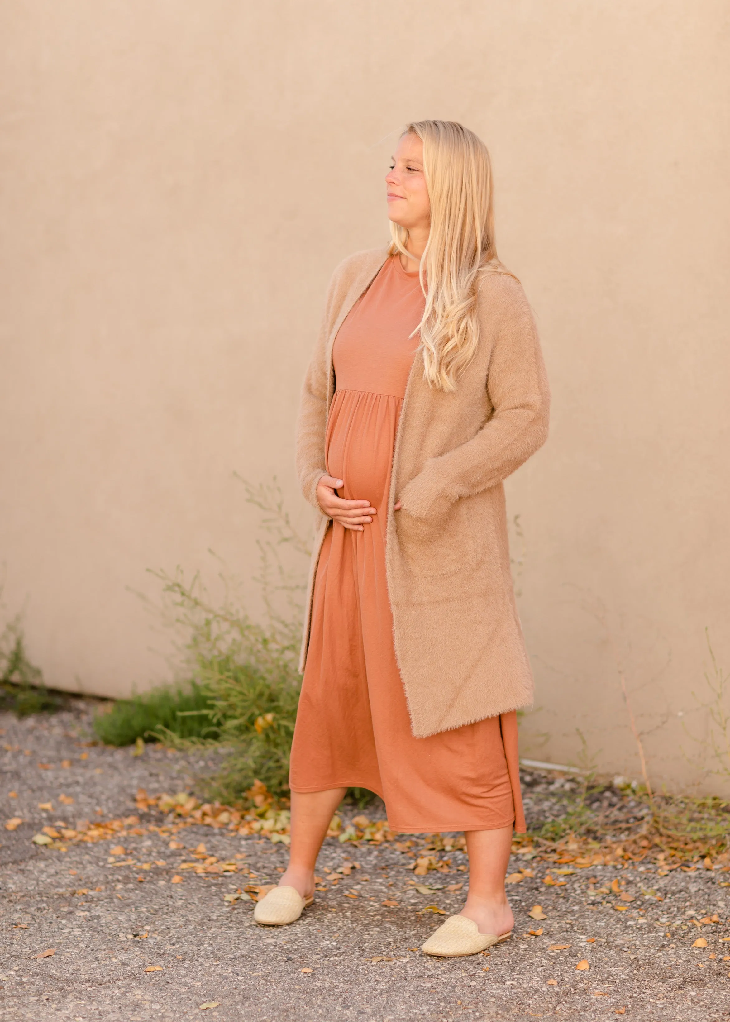 Brushed Open Front Pocket Cardigan - FINAL SALE