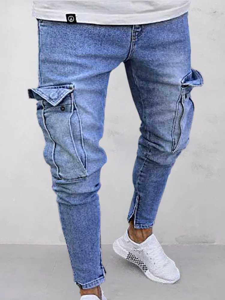 Casual Pocket Slim Fit Jeans