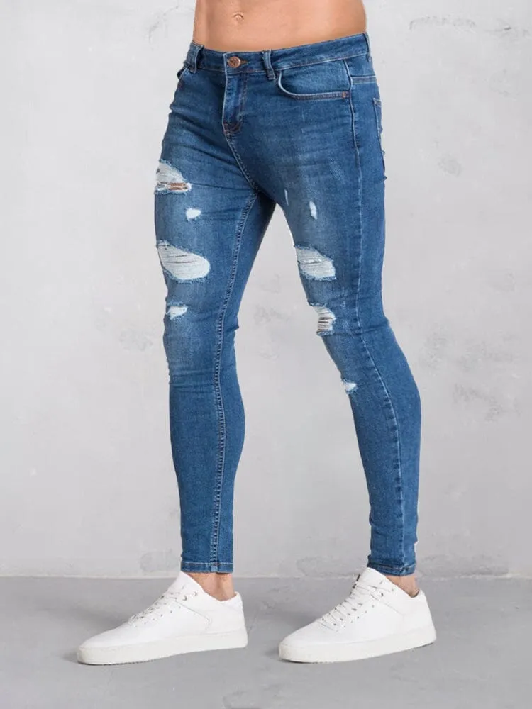 Casual Slim Fit Torn Jeans