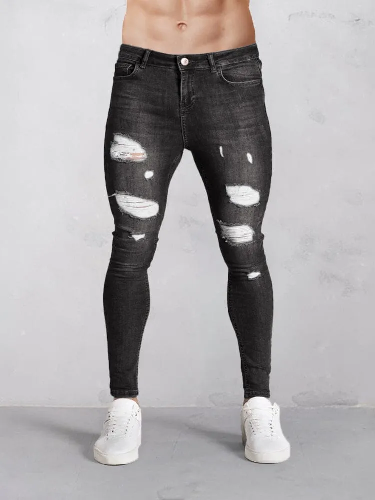 Casual Slim Fit Torn Jeans