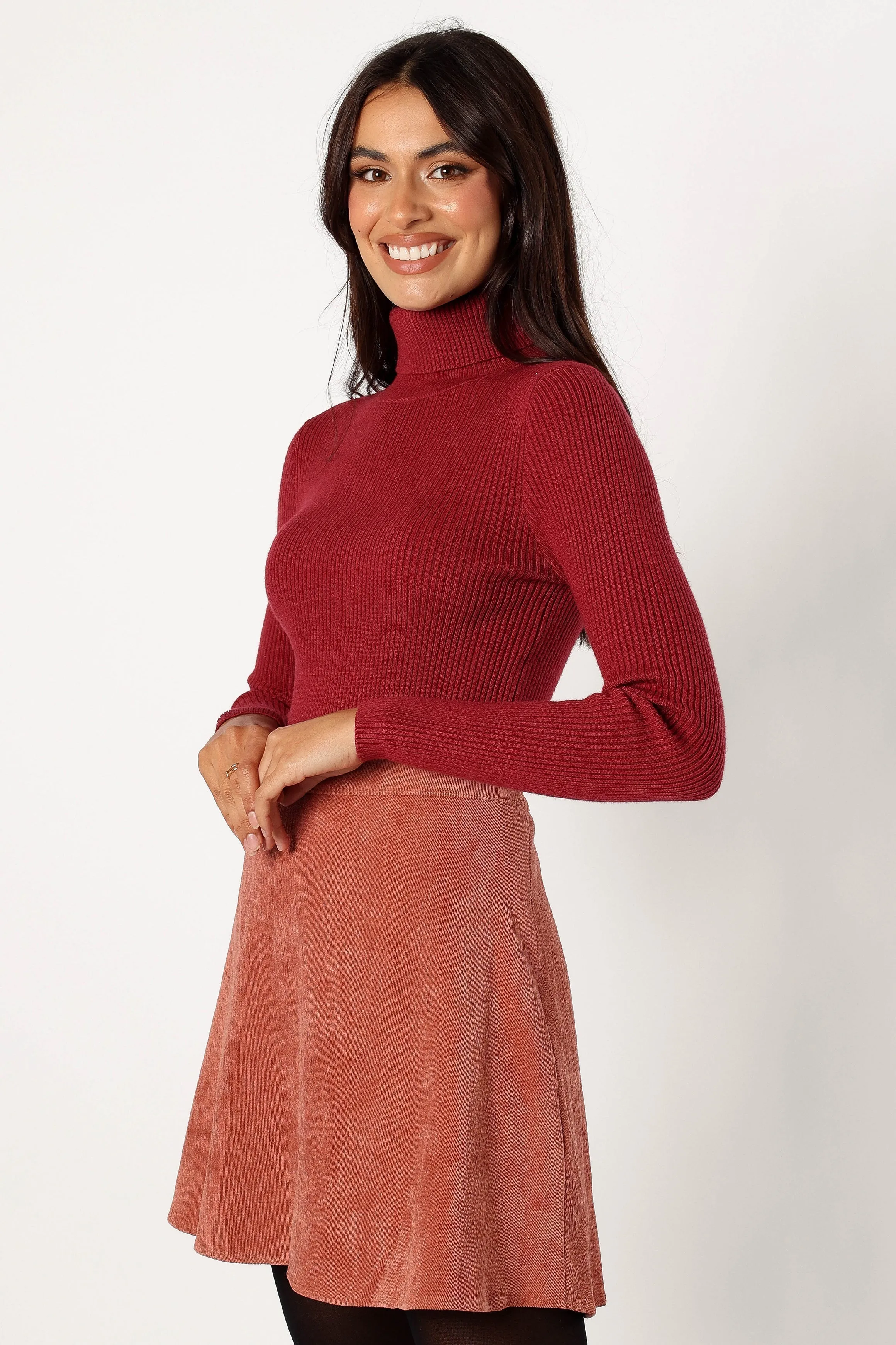 Cecil Top - Burgundy