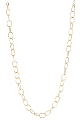 Chain bracelet and necklace set - gold