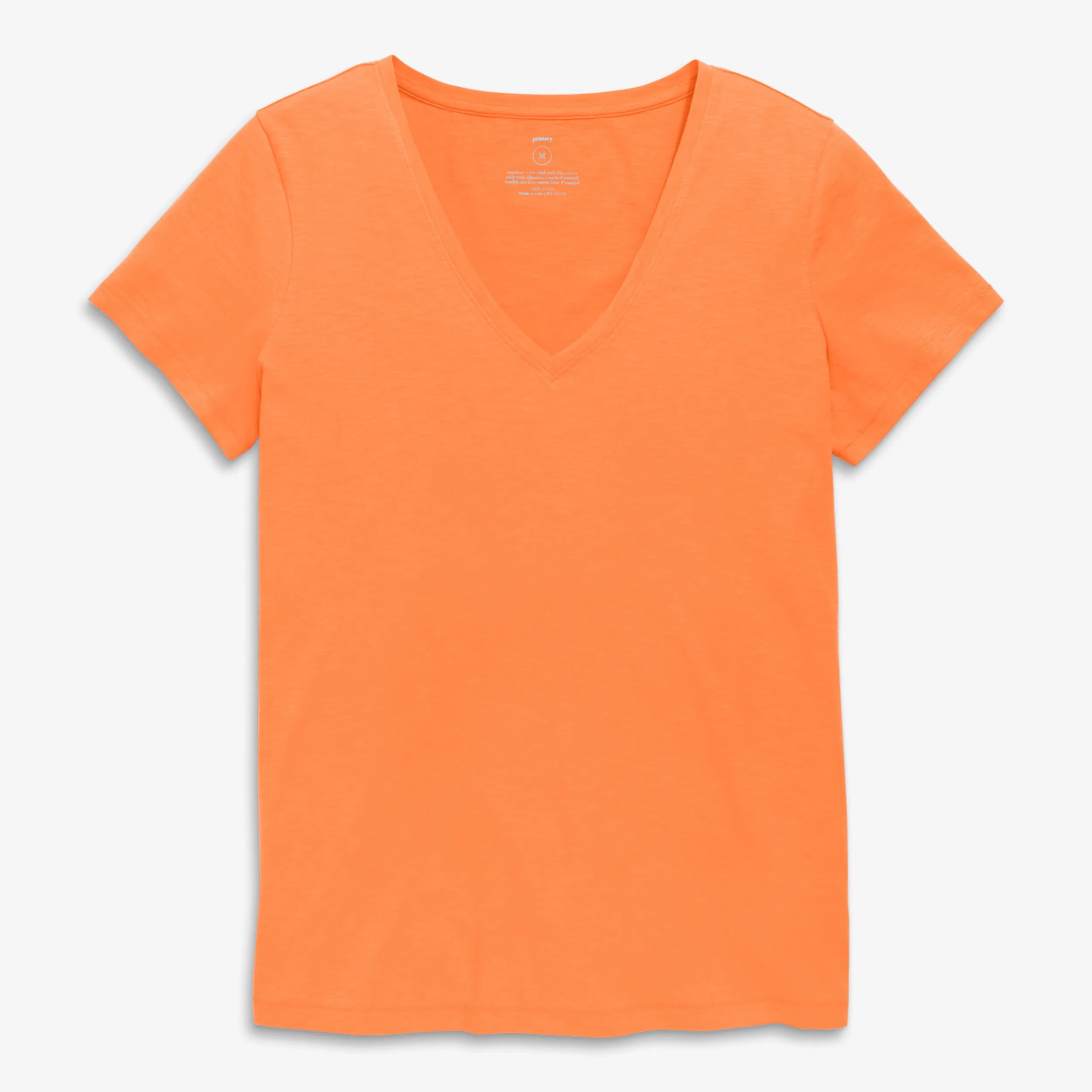 Clearance Fit 1 grown-ups slub v-neck tee in seasonal colors