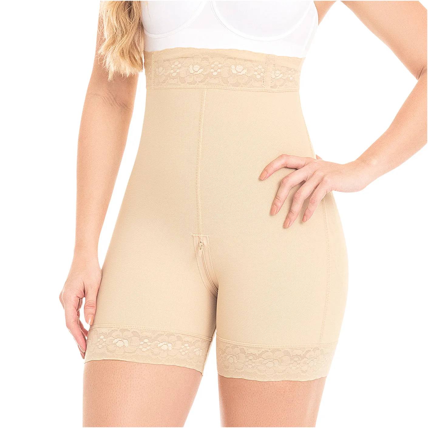 Daily Use Best Everyday Shapewear High-rise design & Bathroom-friendly zipper crotch Fajas MYD0327