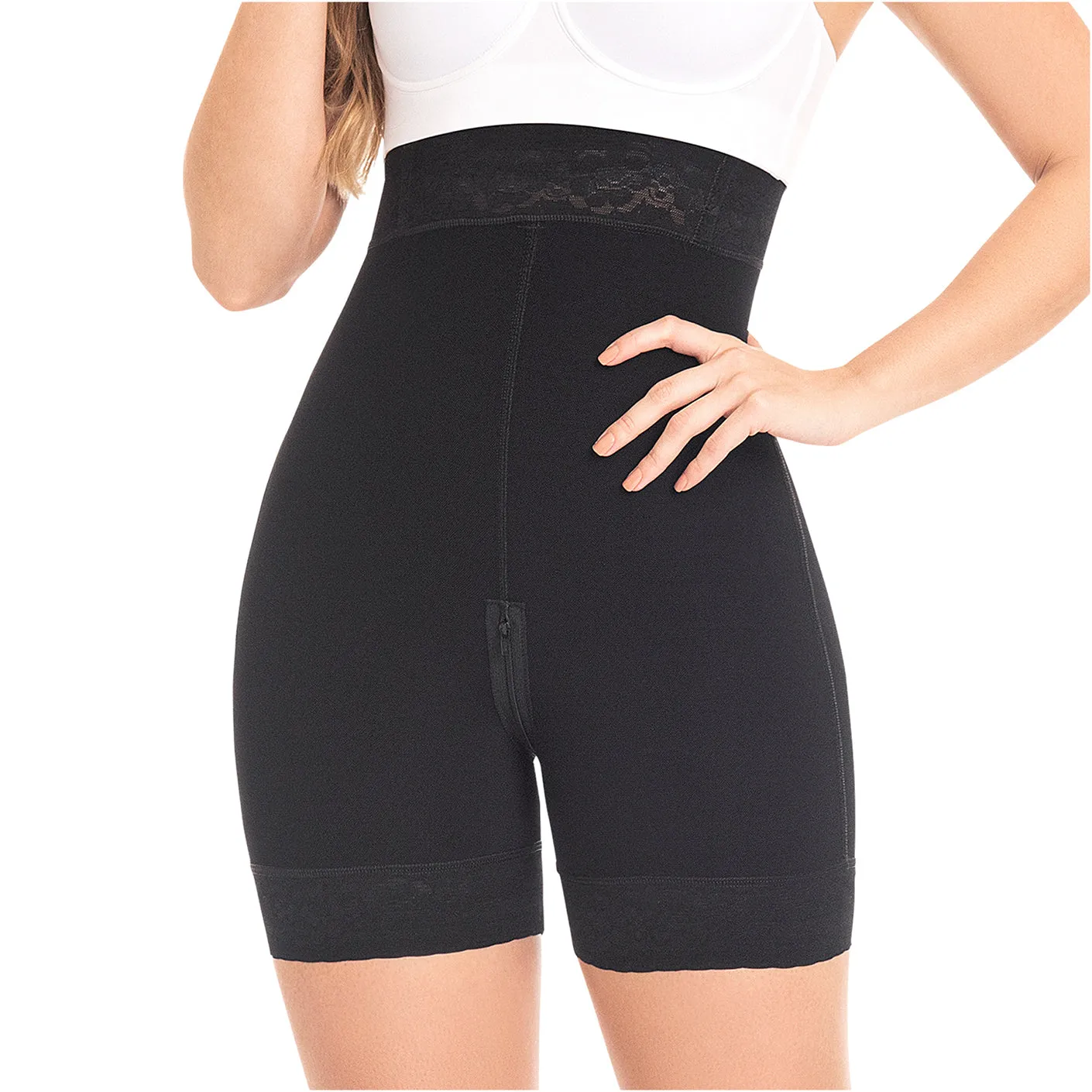 Daily Use Best Everyday Shapewear High-rise design & Bathroom-friendly zipper crotch Fajas MYD0327