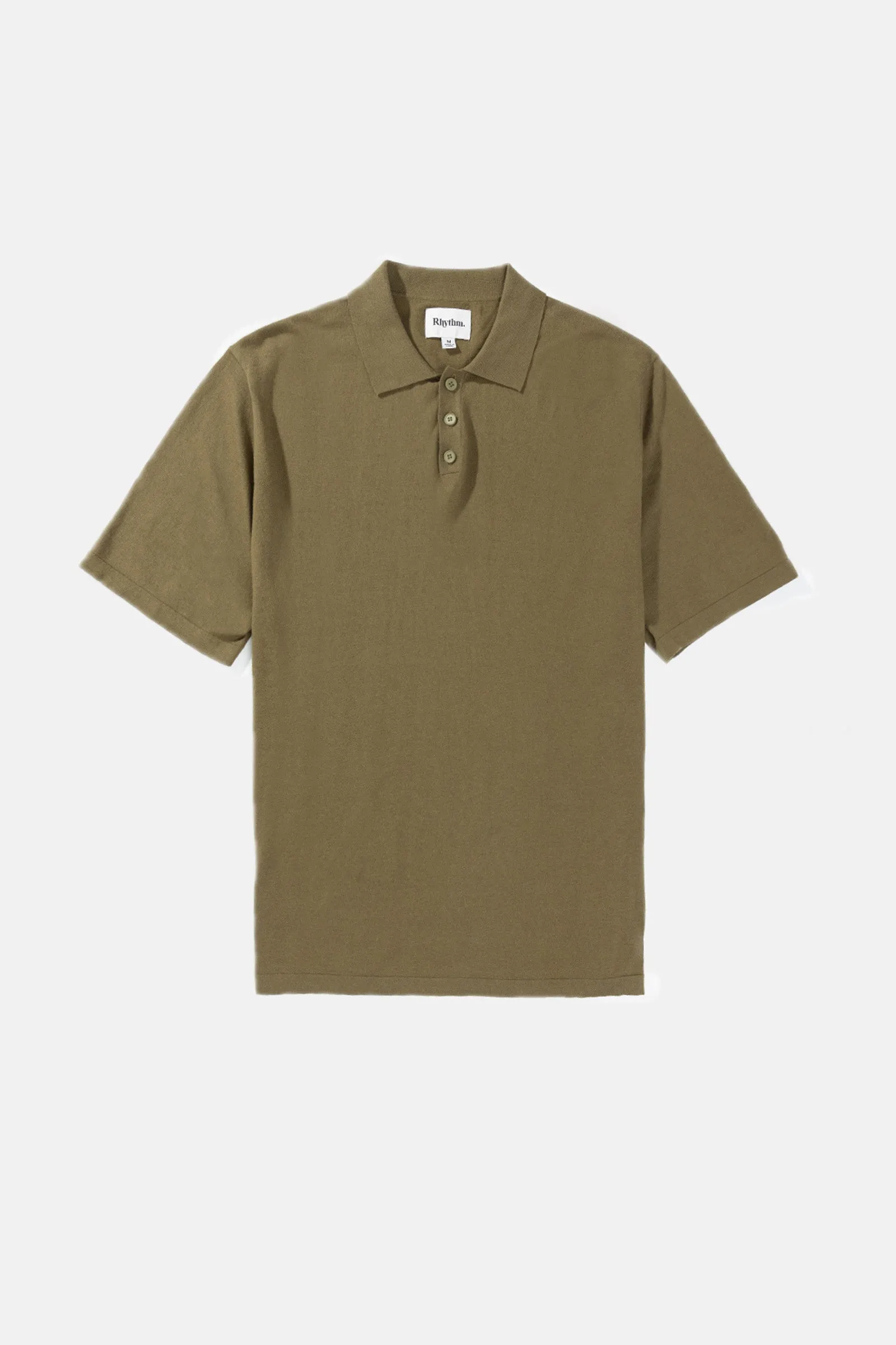 Essential Knit Ss Polo Olive