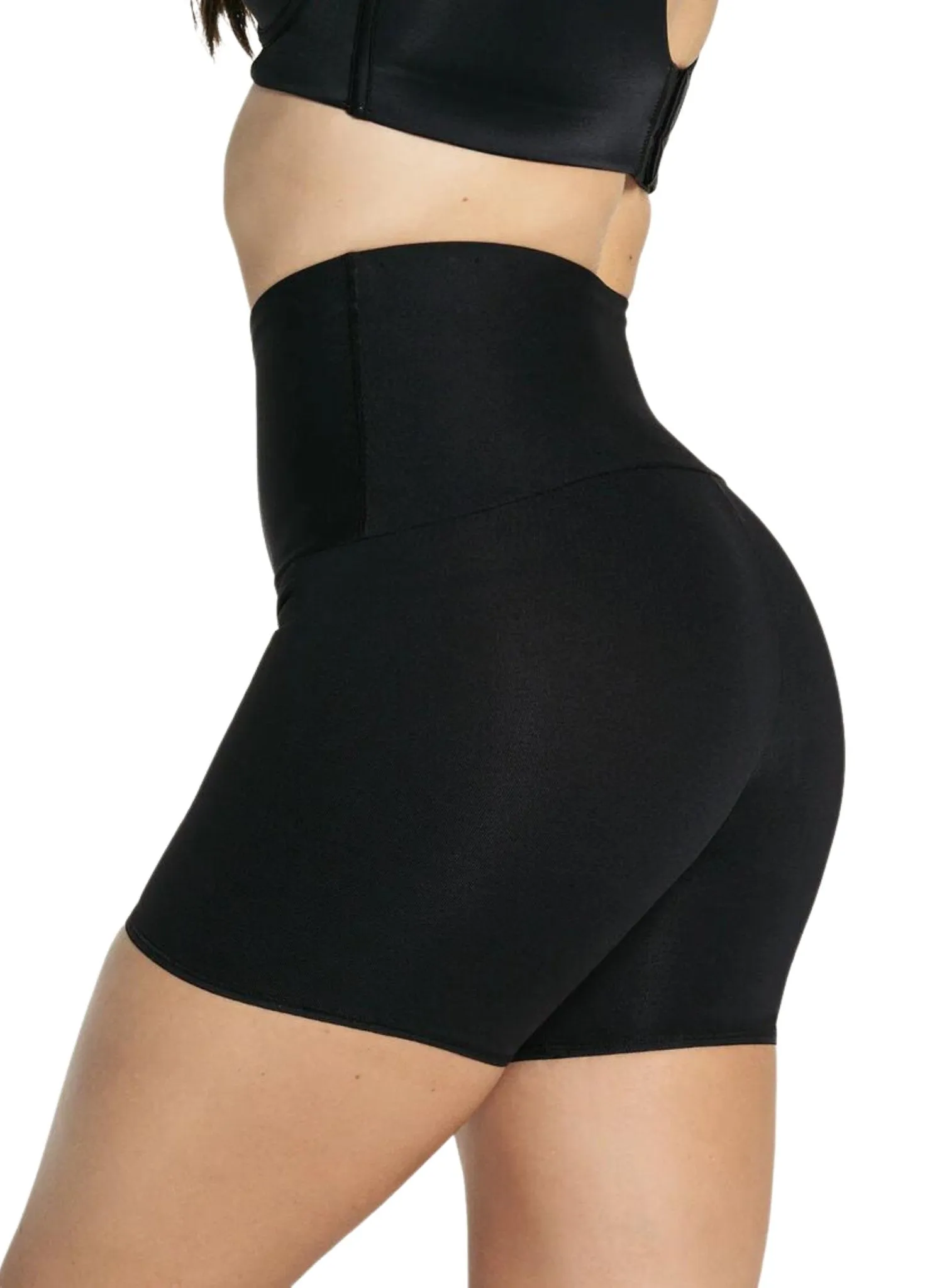 Firm High-Waisted Shaper Slip Short - Black