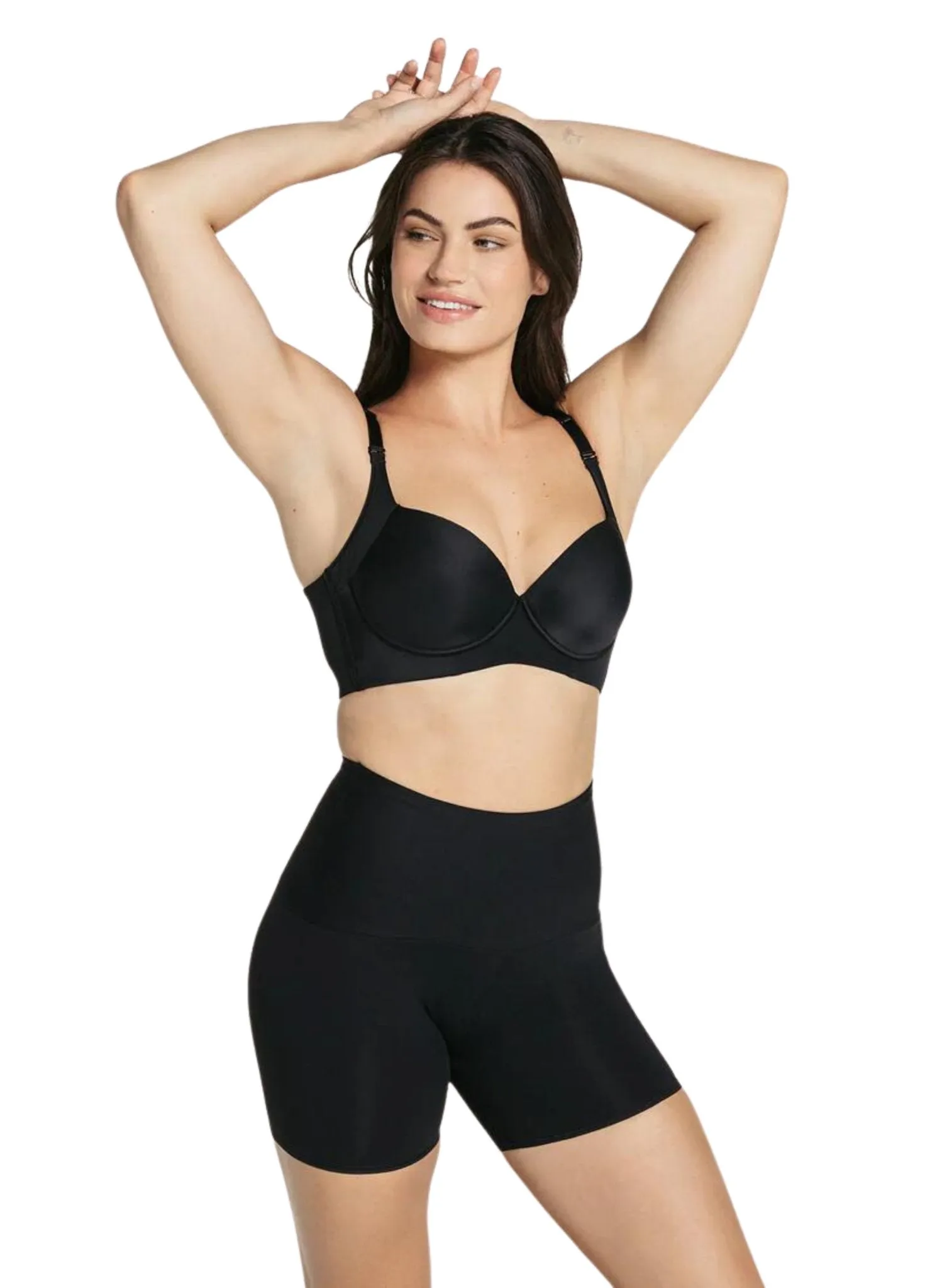 Firm High-Waisted Shaper Slip Short - Black