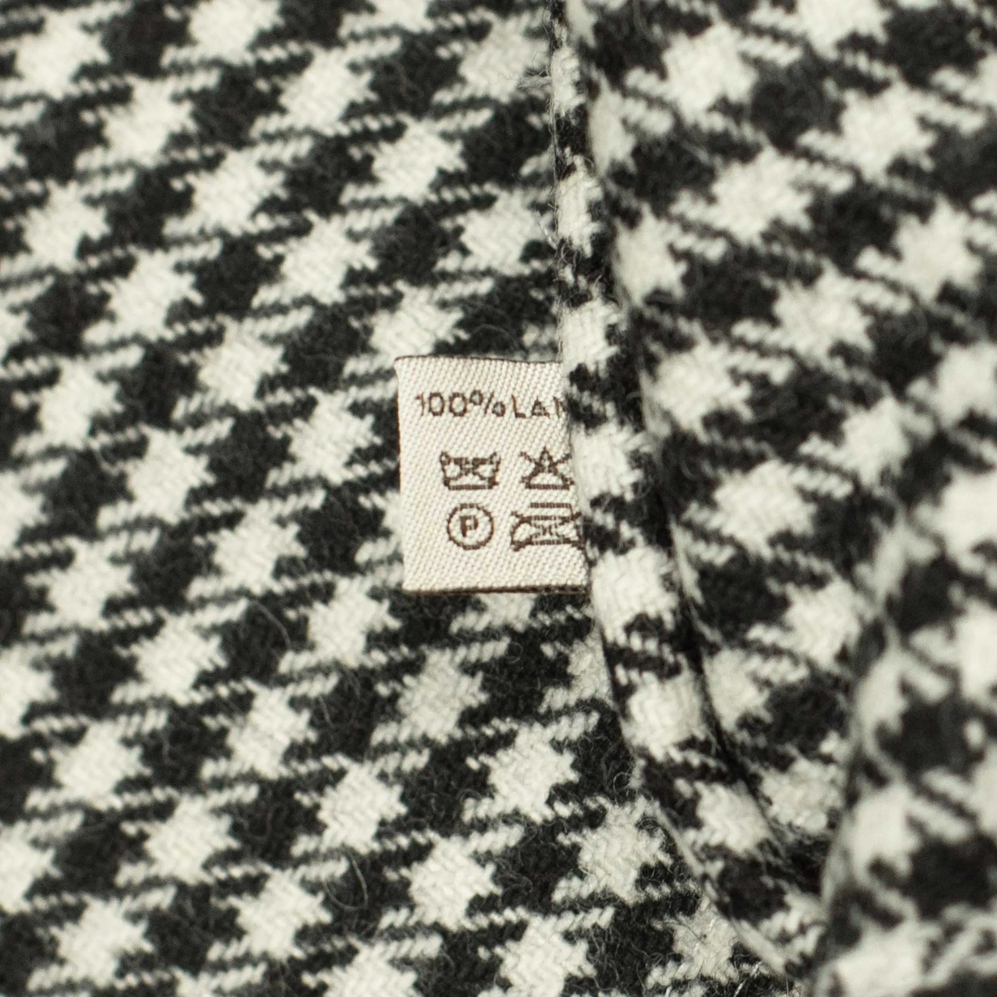 Giubbottino shirt-jacket in black & cream shepherd check wool