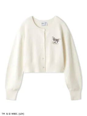 GREMLINS Special Order Embroidery Cropped Cardigan