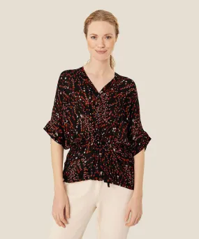 Irekana Cuff Sleeve Shirt