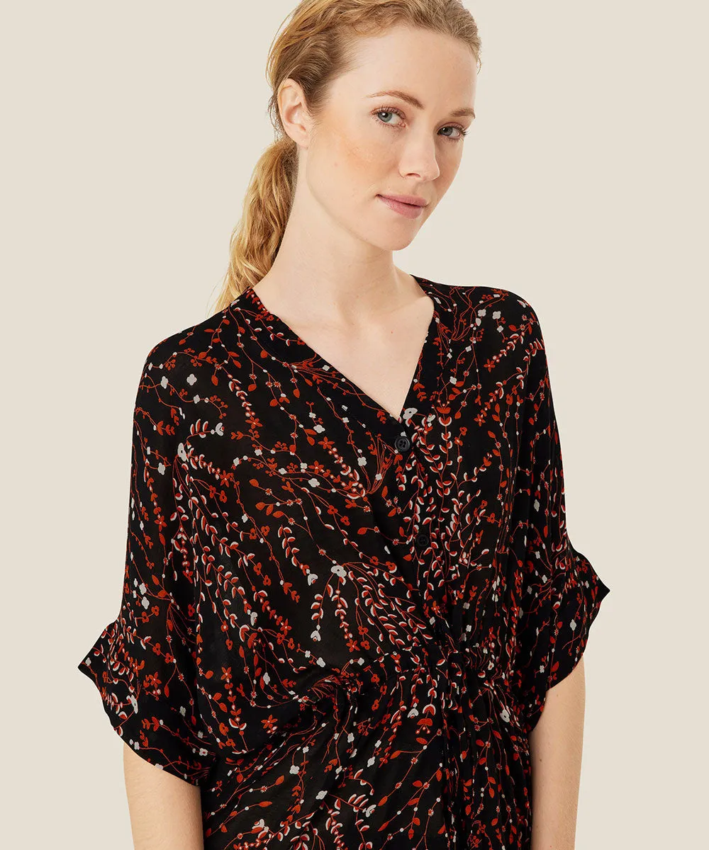 Irekana Cuff Sleeve Shirt