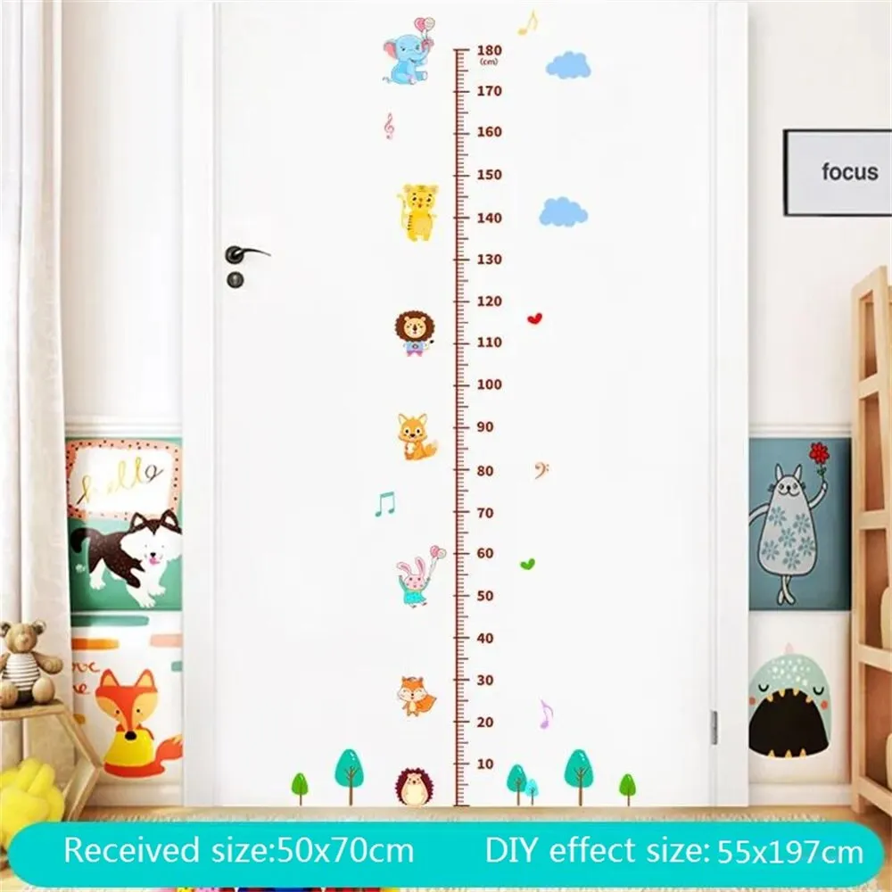 Jungle Baby Height Ruler Cartoon