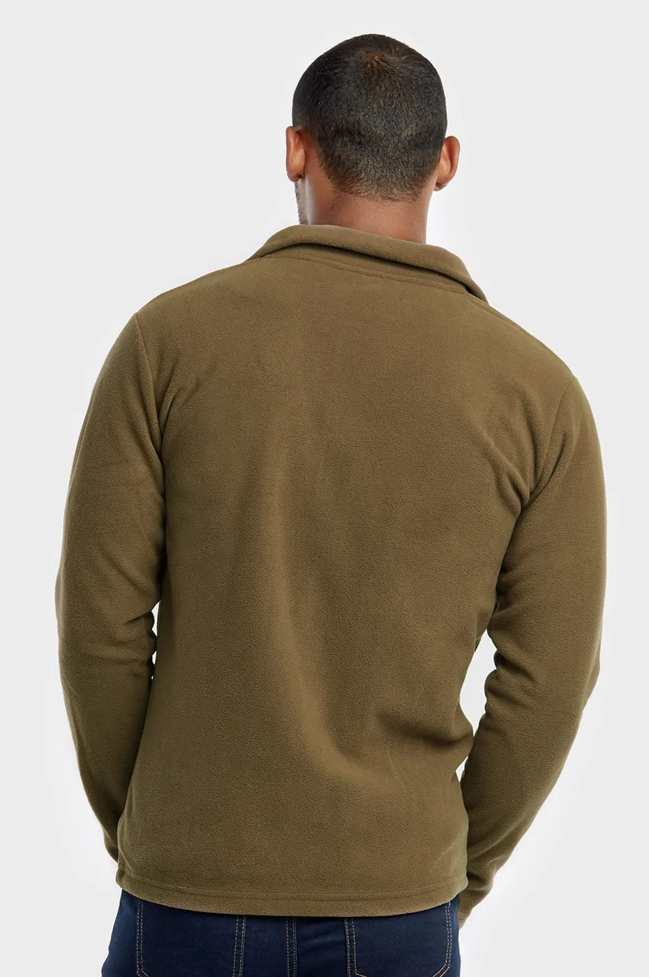 KNOCKER MEN'S POLAR FLEECE JACKET (PF2000_OLIVE)