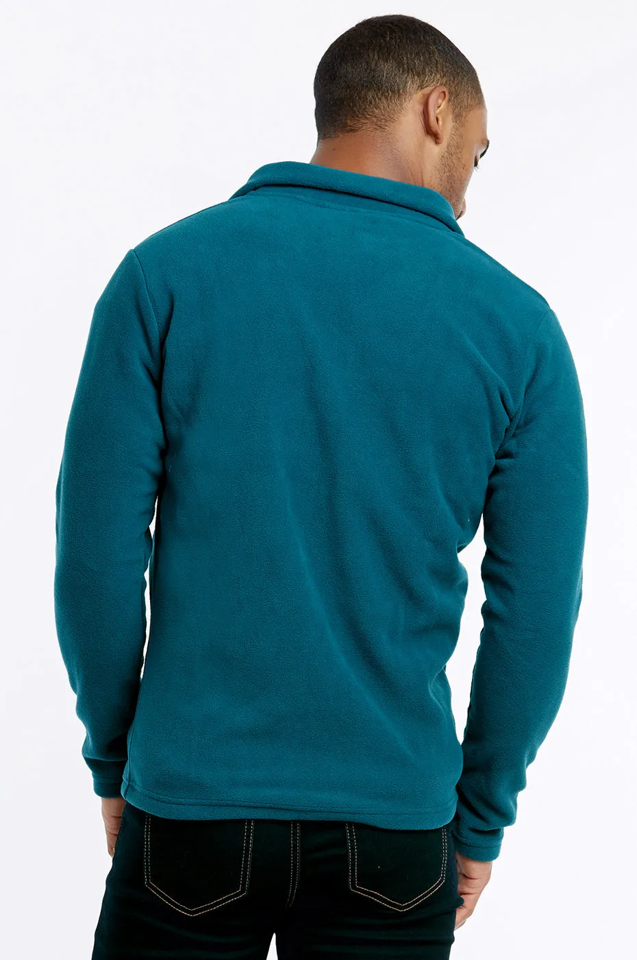 KNOCKER MEN'S POLAR FLEECE JACKET (PF2000_TEAL)