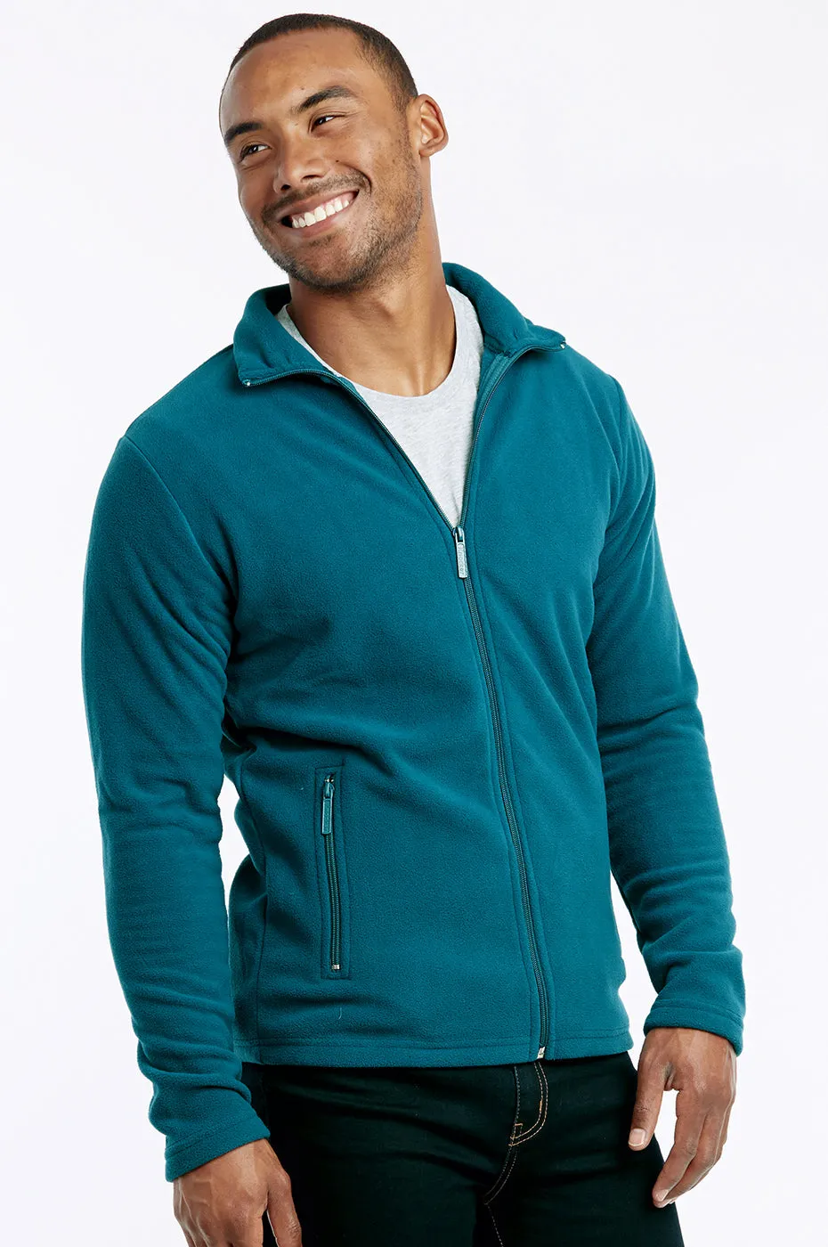 KNOCKER MEN'S POLAR FLEECE JACKET (PF2000_TEAL)