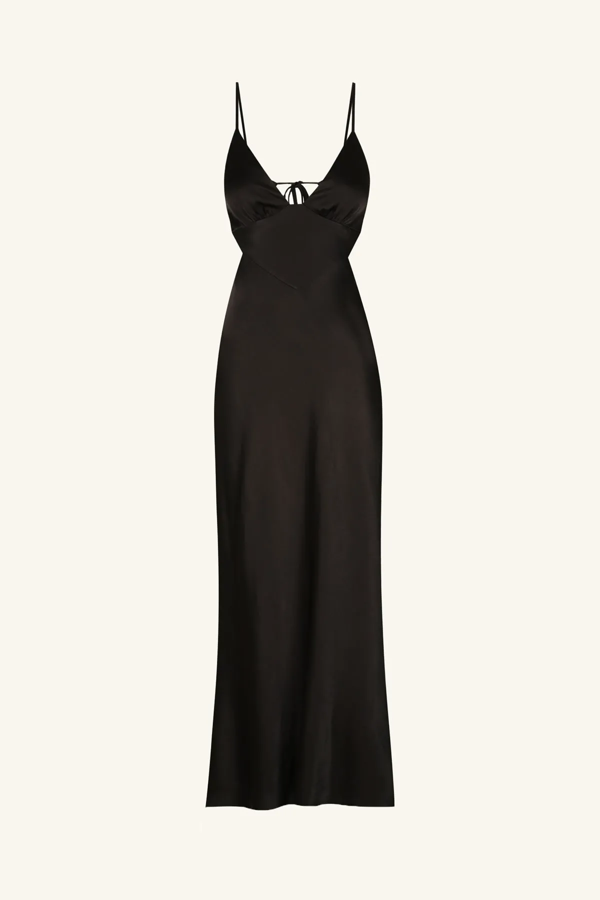 LA LUNE BACKLESS MIDI DRESS - BLACK