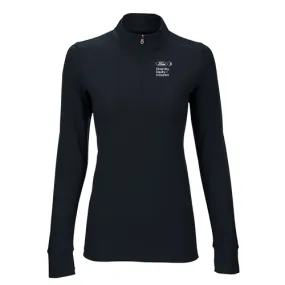 Ladies Zen 1/2 Zip Pullover-Black