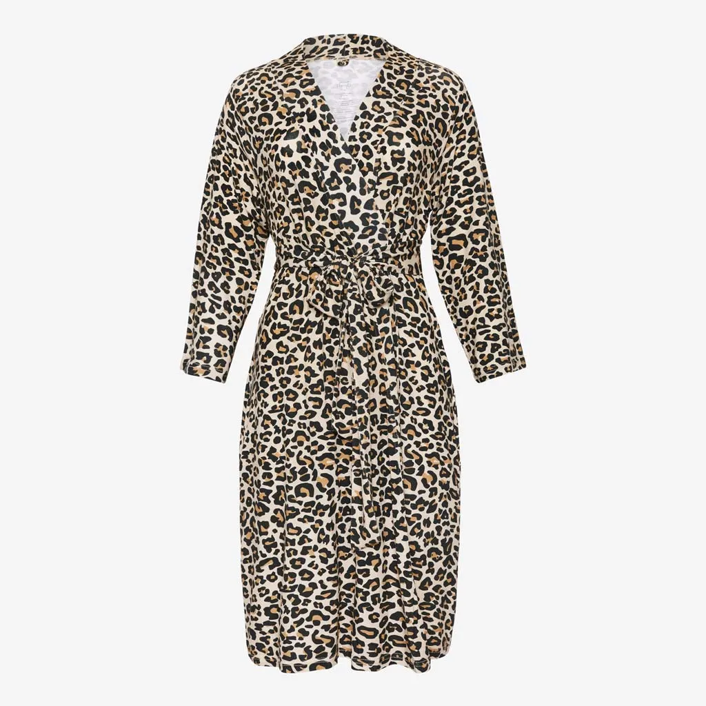 Lana Leopard Tan Robe