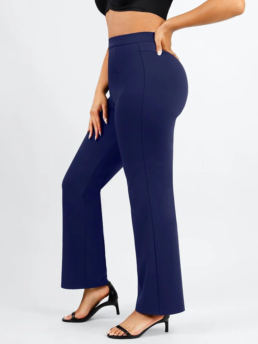 Larisa - High Waist Built-in Shaping Mesh Broek Met Rechte Pijp